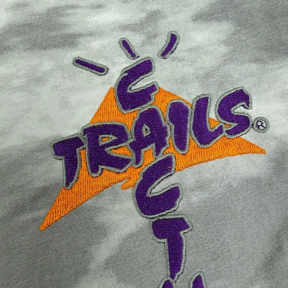 Cactus Jack Shorts Mens 2XL Gray Swim Trunks Trails Tie Dye Patches Beach 5.5
